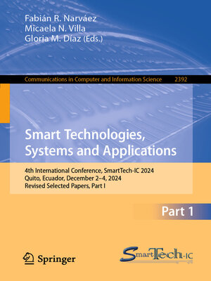 cover image of Smart Technologies, Systems and Applications